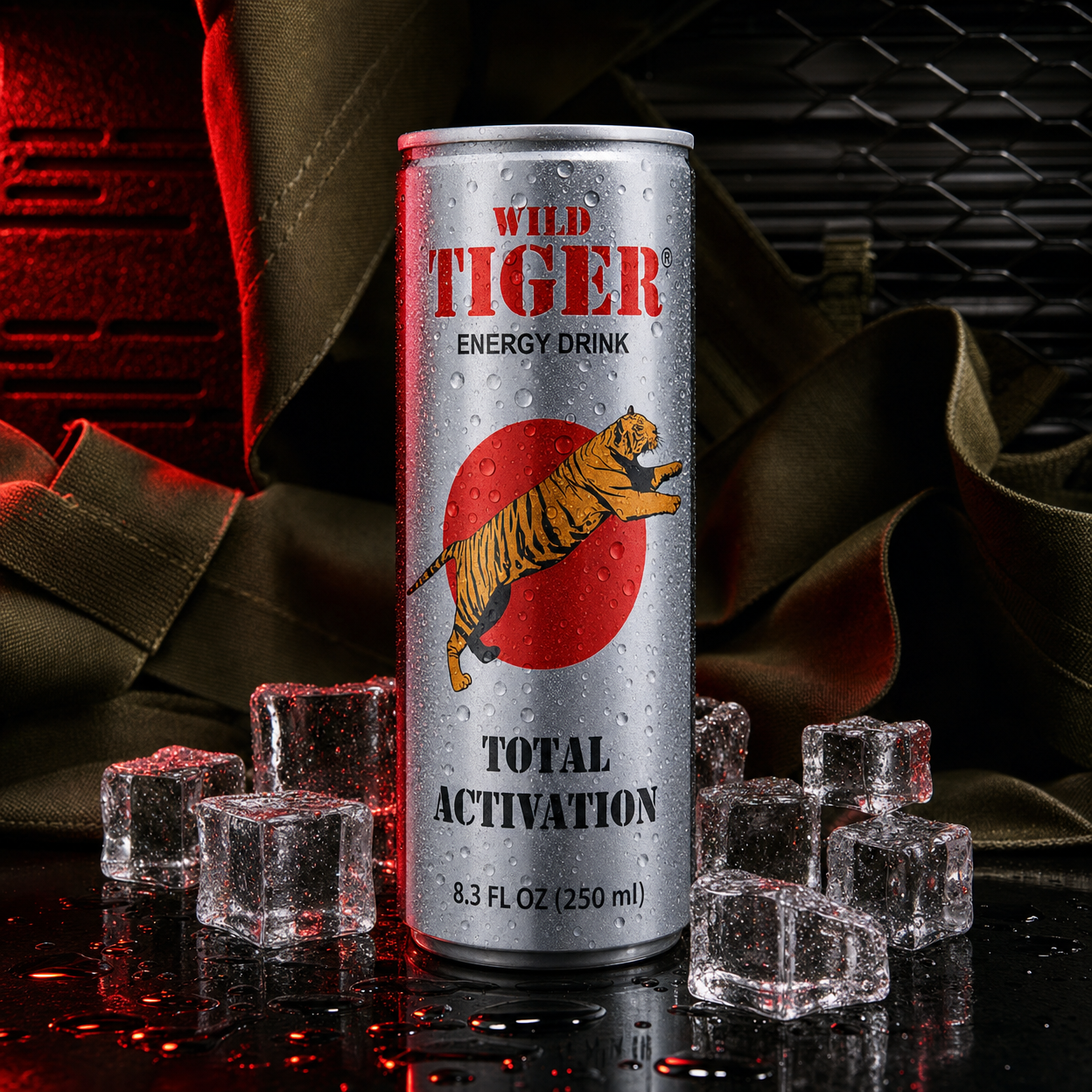 WILD Tiger Energy Drink, 8.3 fl oz, Pack of 4 (US Edition)"